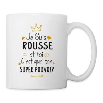 Rousse cadeau drôle fille - Mug blanc - blanc - Droite
