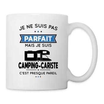 Je ne suis pas parfait mais suis camping-cariste - Mug blanc - blanc - Droite