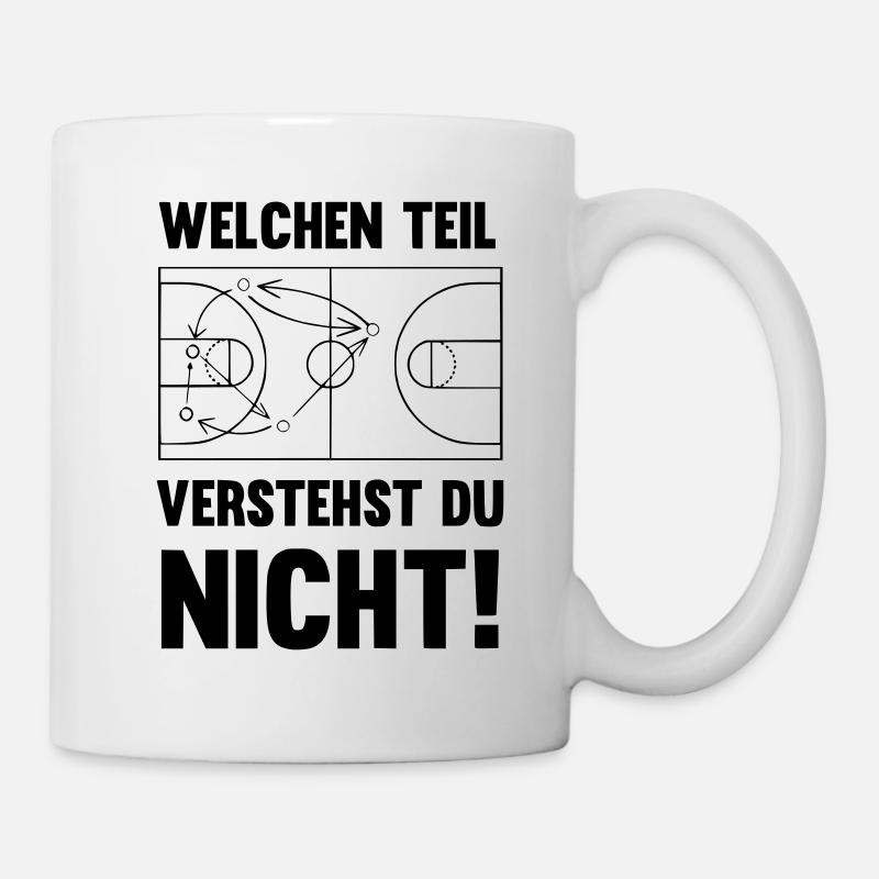 Welchen Teil verstehst du nicht Basketball - Tasse - Weiß