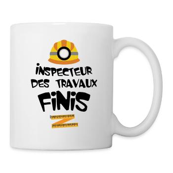 Inspecteur des travaux finis - Mug blanc - blanc - Droite