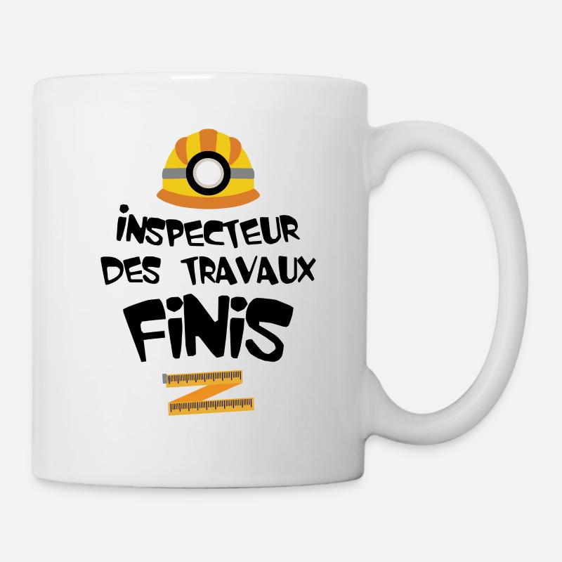Inspecteur des travaux finis - Mug blanc - blanc