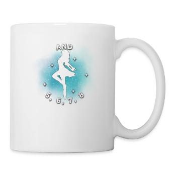 Ballet Ballerine Pole Dancer Line Dance Tap Dance - Mug blanc - blanc - Droite