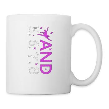 Ballet Ballerine Pole Dancer Line Dance Tap Dance - Mug blanc - blanc - Droite