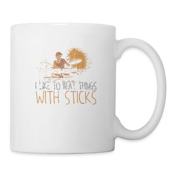 Percussion Drums Drummer Woodwind Snare Music Drum - Mug blanc - blanc - Droite