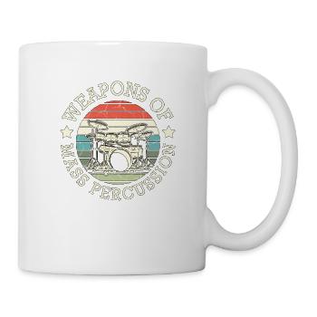 Percussion Drums Drummer Woodwind Snare Music Drum - Mug blanc - blanc - Droite