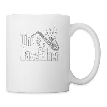 Saxophone Sax Player Jazz Music Woodwind Instrumen - Tasse - Weiß - Rechts