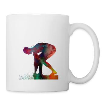 Swimmer sport art #swimmer #sport - Mug - white - Right