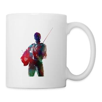 Fechten Sport Kunst #fencing #sport - Tasse - Weiß - Rechts