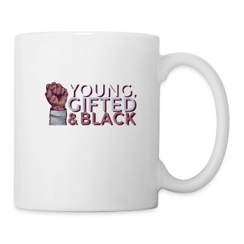 Jeune surdoué Histoire des Noirs Juneteenth Melanin - Mug blanc - blanc - Droite