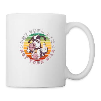 Pas votre mère, pas votre lait Sauvetage des droits des animaux - Mug blanc - blanc - Droite