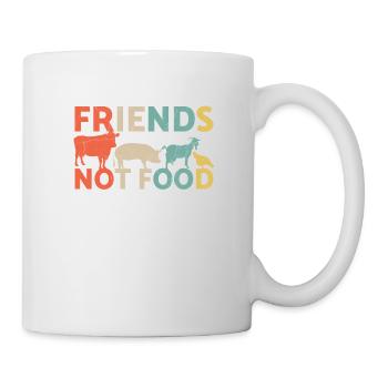 Friends Not Food Animal Rescue Animal Rights - Mug - white - Right