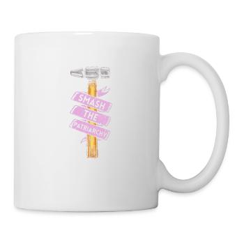Smash The Patriarchy Feminist Women Empowerment - Tasse - Weiß - Rechts