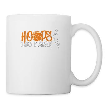 Hoops Again Basketball Ball Is Life Bball Dunk - Mug - white - Right
