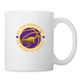 Le Brontosaurus Basketball Hoops Ball Is Life Dunk - Mug - white - Right