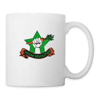 Vegan Revolution Plant Vegetarian Diet Veganism - Mug - white - Right