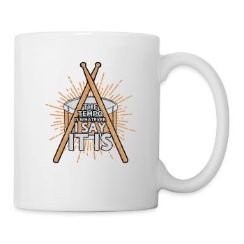 Percussion Drums Drummer Woodwind Snare Music Drum - Mug blanc - blanc - Droite