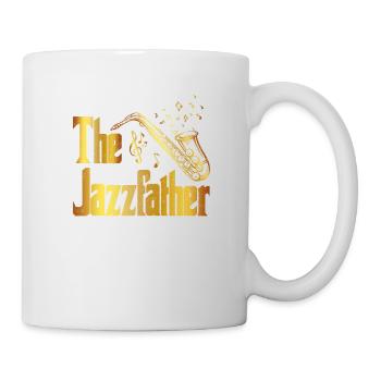 Saxophone Sax Player Jazz Music Woodwind Instrumen - Tasse - Weiß - Rechts