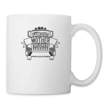Trucker Freight Trucks Truck Driver Lifted Trucks - Mug - white - Right