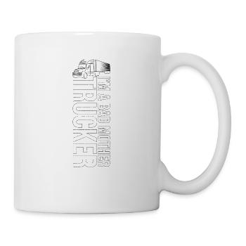 Trucker Freight Trucks Truck Driver Lifted Trucks - Mug - white - Right