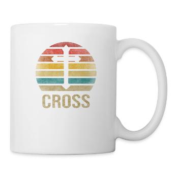 Cross Christianity God Jesus OMG Saviour Sunset - Mug - white - Right