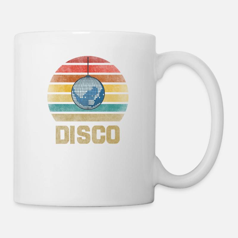 Disco Dance Party Rave Retro Vintage Sunset - Mug - white