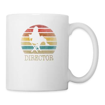 At The Studio Film Director Movies Retro Vintage - Mug - white - Right