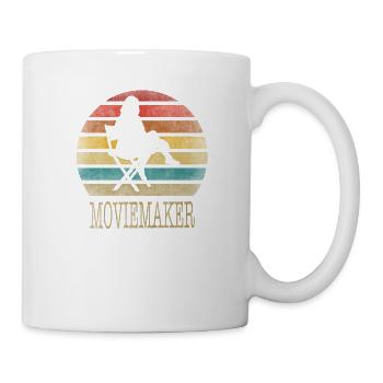 At The Studio Film Director Movies Retro Vintage - Mug - white - Right