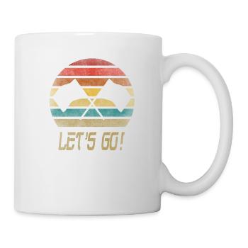 Drapeaux Voitures de course Race Flag Speed Retro Vintage - Mug blanc - blanc - Droite