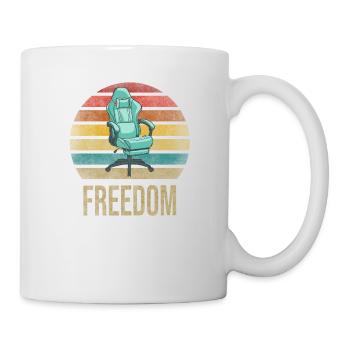 Gaming Chair Gamer Sit Down In Freedom Kingdom - Tasse - Weiß - Rechts