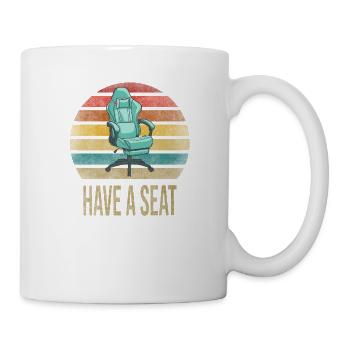 Gaming Chair Gamer Sit Down In Freedom Kingdom - Mug - white - Right