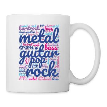 Design de musicien cool - Mug blanc - blanc - Droite