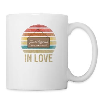 Juste marié Amour Famille Mari Femme - Mug blanc - blanc - Droite