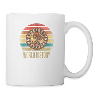 Mayan Calender Maya Itzamna Retro Sunset - Mug - white - Right