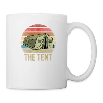 Military Tent Army Retro Sunset Vintage - Mug - white - Right