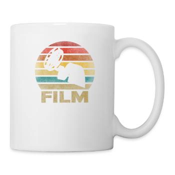 Movie Film Roll Cinema Retro Sunset - Tasse - Weiß - Rechts