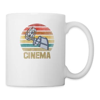 Movie Film Roll Cinema Retro Sunset - Tasse - Weiß - Rechts