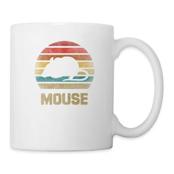 Mouse Animal Retro Sunset Vintage - Mug - white - Right