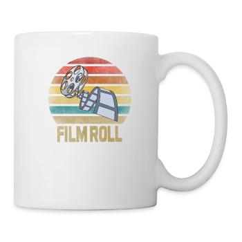 Movie Film Roll Cinema Retro Sunset - Tasse - Weiß - Rechts