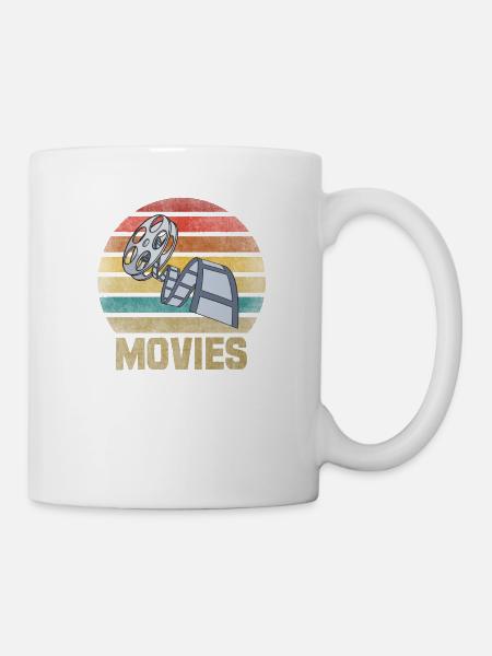 Movie Film Roll Cinema Retro Sunset - Mug blanc - blanc