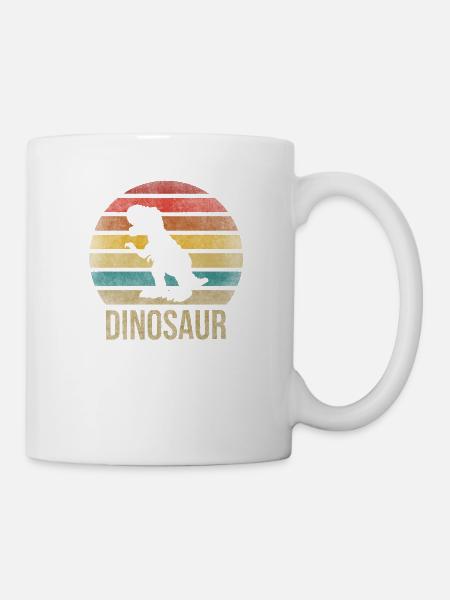 T-Rex Dino Dinosaur Tyrannosaurus Rex - Tasse - Weiß