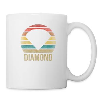Ruby Gemstone Retro Sunset - Tasse - Weiß - Rechts