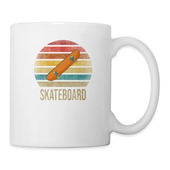 Skateboard Skate Or Die Retro Sunset - Tasse - Weiß - Rechts