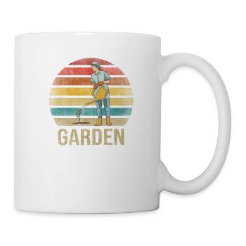 Gardening Watering Flowers Nature Plants - Tasse - Weiß - Rechts