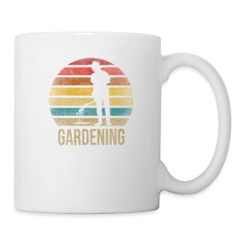 Gardening Watering Flowers Nature Plants - Tasse - Weiß - Rechts