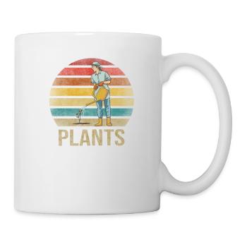 Gardening Watering Flowers Nature Plants - Tasse - Weiß - Rechts