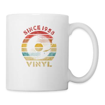 Depuis 1958 Vinyl Retro Vintage Music - Mug blanc - blanc - Droite