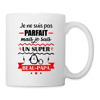 Pas parfait mais super beau papa, cadeau beau père - Mug blanc - blanc - Droite