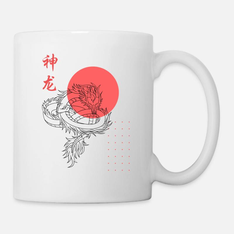 Chinesischer Drache - Tasse - Weiß
