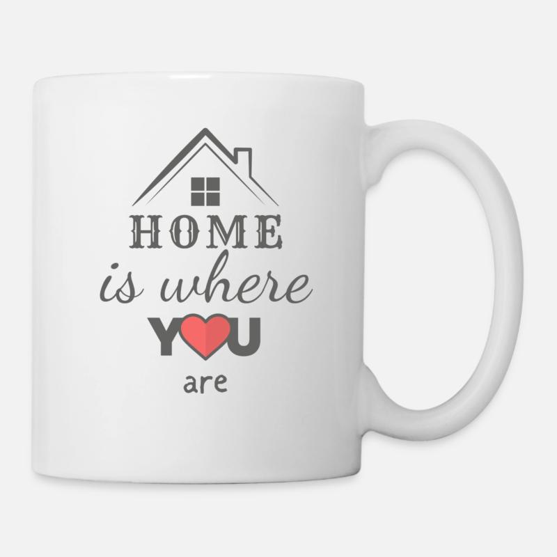 Home With Heart - Tasse - Weiß