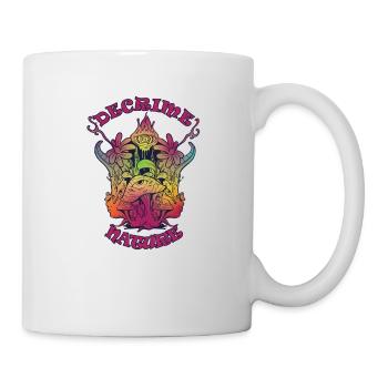 Decrime Nature Colorful Magic Mushroom Trippy - Tasse - Weiß - Rechts